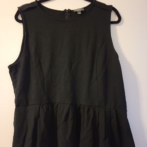 Size XL Black Peplum Top